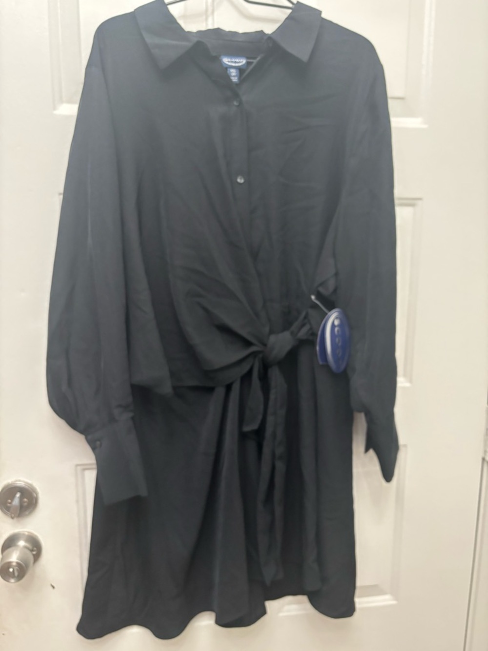 Scoop Black Button-Up Collared Shirt
